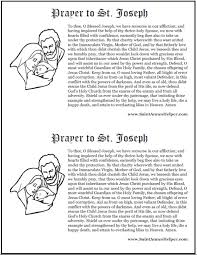 Catechism of the catholic church. Printable Prayer To St Joseph Prayer Cards And Coloring Pages
