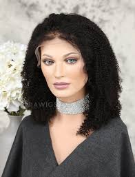 It is a dominant genetic trait. Afro Kinky Curly Human Hair Lace Front Wigs Natural Black Hair Color Niawigs