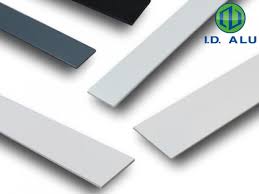 Cornière aluminium gris métal 90° longueur 2 mètres. Plats Aluminium I D Alu