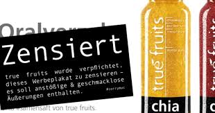 Ma crediamo che l'informazione sia più importante dell'imbarazzante politica da social che si sta cercando di fare qui…. True Fruits Smoothie Unternehmen Provoziert Mit Diskriminierender Werbung Sn At