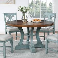 Halford pecan brown finish round dining table for 4 with black metal base (46.3 in. Our Best Dining Room Bar Furniture Deals In 2021 Blue Dining Tables Round Dining Table Painted Dining Table