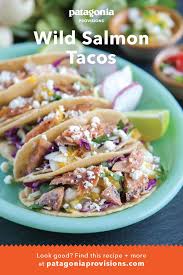 How to make salmon tacos at home. Wild Salmon Tacos With Cilantro Slaw And Mango Salsa Recipes Fish Recipes Salmon Tacos