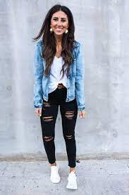 30 Stylish And Comfy Winter School Outfits Ideas Outfitsideas Fashiontips Schoolideas Eknom Jo Com Cute Casual Outfits Jean Jacket Outfits Casual Outfits