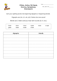digraphs worksheets