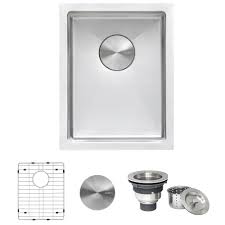 Check spelling or type a new query. 14 Inch Undermount 16 Gauge Tight Radius Bar Prep Sink Stainless Steel Single Bowl Ruvati Usa