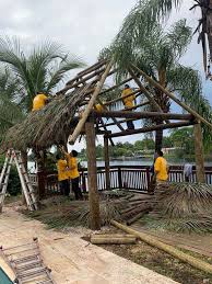 Kiddie pool and hot tub. Tiki Hut Builder In Miami Fl Commercial Residential Call Us