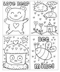 Pdf Printable Digital Coloring Book Valentines Day Etsy In 2021 Valentines Day Coloring Page Valentine Coloring Pages Valentine Coloring