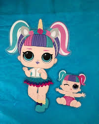 Gran colección actualizada de 200 piezas. Lol Surprise Dolls Unicorn And Lil Sister Laminated Paper Doll New Gift Follow Store Link To Purchase Oldcrow Fondos De Lol Munecas Lol Munecas Lol Surprise