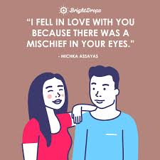 Telling someone you love them is a moment of being vulnerable to yourself and your partner. 23 Too True Quotes About Falling In Love Bright Drops