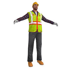 Worker Man 3d Model Model 3d Model Man