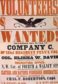 Union Army Recruiting Poster Ca 1861 By Everett Union Army Military Poster Army Recruitment