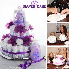 Simple diy diaper cake tutorial! Diy Diaper Cake With Video Sugar Spice And Glitter