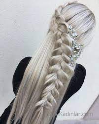 Orgu Sac Modelleri Yandan Tekli Tas Aksesuarli Aksesuarli Modelleri Orgu Sac Tas Tekli Yandan Hair Styles Braided Hairstyles Long Hair Styles