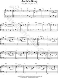 John Denver Annie S Song Sheet Music Piano Solo In D Major Download Print Piano Sheet Music Piano Sheet Music Free Sheet Music