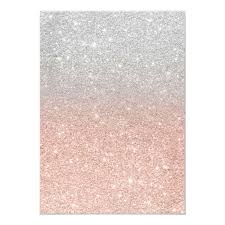 Black And Silver Ombre Background Create Your Own Invitation Zazzle Com Gold Glitter Background Silver Chic Rose Gold Glitter