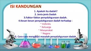 Hal ini demikian kerana, dadah yang pada asalnya menjadi ubatan atau sebagai penahan sakit sebenarnya tidak berbahaya jika tidak disalahgunakan. Page 5 Chee Yu Sheng 4 Ukm Sains Pbl Dadah