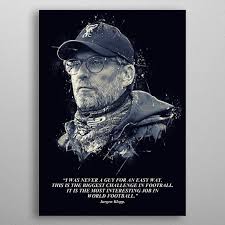 Jurgen Klopp Quote Poster Made Out Of Metal Poster Making Poster Prints Art