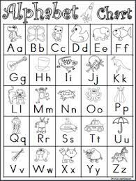 Black and white alphabet chart printable printable alphabet letters, alphabet charts, alphabet coloring pages. Alphabet Charts Black And White Traditional Print By Fun Classroom Creations