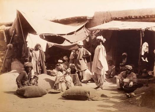 Afghan merchants, Chaman, 1889. Photo by Fred Bremner.