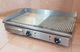 Induction griddle plate griddle plate with 2 heat zones. Half Grooved Electric Griddle Plate à¤— à¤° à¤¡à¤² à¤ª à¤² à¤Ÿ Techmate Industries New Delhi Id 17537959497