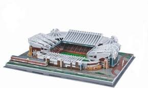 Old Trafford Stadium 3d Jigsaw Model Football Puzzle Manchester United New Old Trafford Manchester Football Stadium