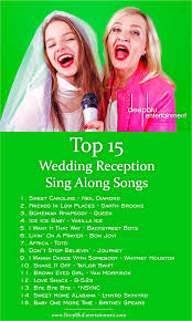 The Top 15 Most Requested Wedding Reception Sing Along Songs Add More Flavor To Your Reception With Wedding Songs Reception Sing Along Songs Memphis Weddings