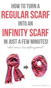 regular scarf into an infinity scarf
