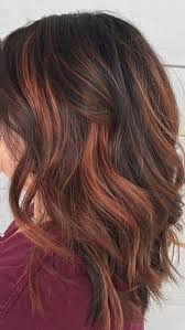 Cinnamon Copper Sombre Red Highlights In Brown Hair Brown Hair Balayage Auburn Balayage