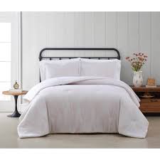 Full Queen 3pc Spring Bloom Comforter Set Light Pink Cottage Classics Target