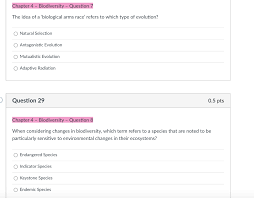 Solved Chapter 4 Biodiversity Question 1 Which Of The Chegg Com
