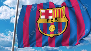 Fc barcelona flag selections include world soccer team flag, logo pennant, banner, team decorations, house flag, and more. Waving Flag With Barcelona Football Team Logo Editorial 3d Rendering Stock Photo Picture And Royalty Free Image Image 81254266