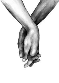 Black and white holding hands70391 gifs. Watercolor Hands No1 Poster Hande Die Sich Halten Desenio At