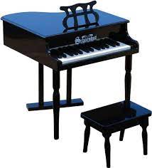 Amazon Com Schoenhut Classic Baby Grand Piano 30 Keys Mini Keyboard Piano With Bench Musical Instruments Learn To Play Wooden Classic Keyboard Piano For Kids 3 12 Years Toy Grand