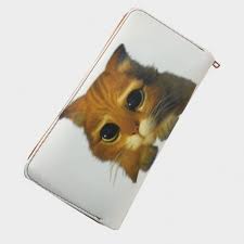 Resim Baskili Bayan Cuzdan Masum Kedi Cuzdan Kedi Resim