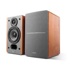 Edifier P12 Passive Bookshelf Speakers 2 Way Speakers With Built In Wall Mount Bracket Wood Color Pair Bookshelf Speakers Speaker Music Speakers