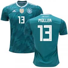 13 Germany Muller Mens Soccer Jersey 2018 World Cup