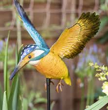 Garden city inn myrtle beach, sc. Inquisitive 3d Metal Kingfisher Stake The Garden Factory