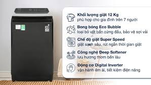 Máy giặt Samsung Inverter 12Kg WA12CG5745BVSV
