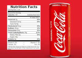 Coke Nutrition Facts Coke Nutritional Information Elgo Styles