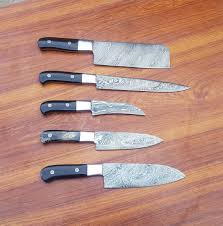5 Pcs Damascus Chef Knife Set Available For Sale Check The Link Below Ebay Master Knives Chef Knives Chef Knives Chef Knife Set Chef Knife Kitchen Knives
