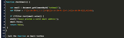 How to check a valid email address in javascript. Javascript Check Email Format Code Example