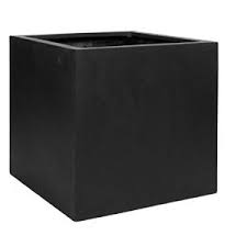 Black Square Large Planter Box Indoor Outdoor Pot Elegant Cube Shaped Sale Backyardequip Com Large Planter Boxes Large Planters Outdoor Pots