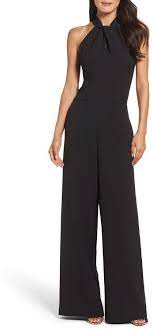 Julia Jordan Halter Neck Jumpsuit Regular Petite Nordstrom Halter Top Jumpsuits Wide Leg Jumpsuit Halter Wide Leg Jumpsuit