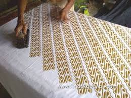 Motif inilah yang disebut klise. Skema Jalan Canting Cap Pada Proses Pembuatan Batik