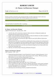 Finance manager sample resume accounting resume samples auto finance. Finance And Insurance Manager Resume Samples Qwikresume
