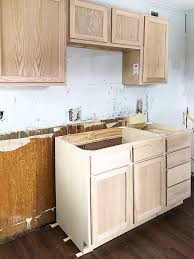 Unfinished Wood Cabinets In The Flip House Kitchen Unfinished Kitchen Cabinets Kitchen Cabinets Kitchen Cabinet Remodel