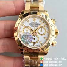 Stopped, a rolex watch must be wound manually in order to function correctly and precisely. Daytona Watch 116508 White Dial And Yellow Gold Bracelet A7750 Chronograph Movement Jf 1 1 Best Edition Us 398 00 Noob Watch The Best Swiss Replica Watches From China Noob Factory