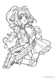 Cardcaptor sakura coloring pages are a fun way for kids of all ages to develop creativity, focus, motor skills and color recognition. Sakura Printable Coloring Pages Anime Cardcaptor Sakura Is Going To School 2021 05 Coloring4free Coloring4free Com