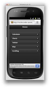 The Rock N Coder Jquery Mobile Live Demos