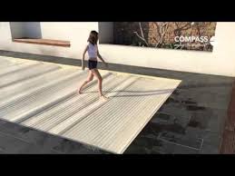 Slatted Pool Cover Compass Rollo Cover Youtube Pool Cover Swimming Pools Backyard Safe Pool